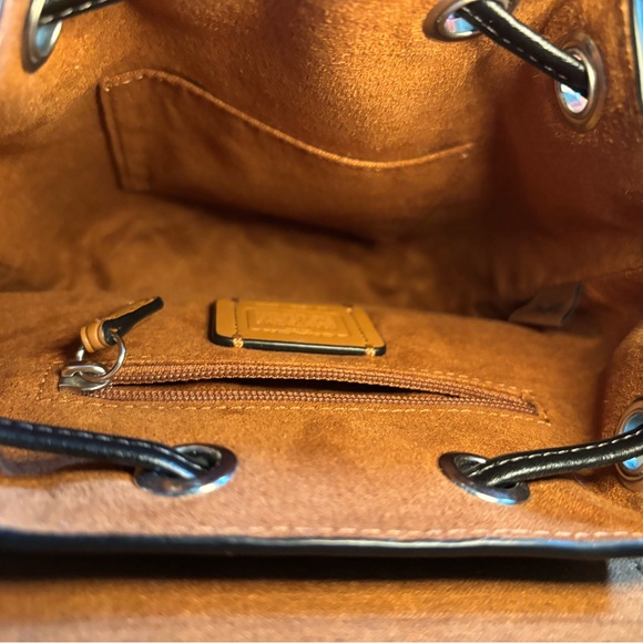 Coach Black and Brown Signature Backpack - Picture 4 of 5